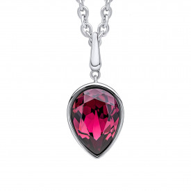 Strieborný prívesok Pear Shape Crystal Pendant