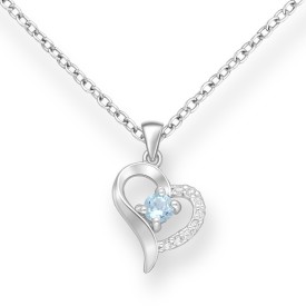 Strieborný prívesok Sky Blue Topaz & CZ